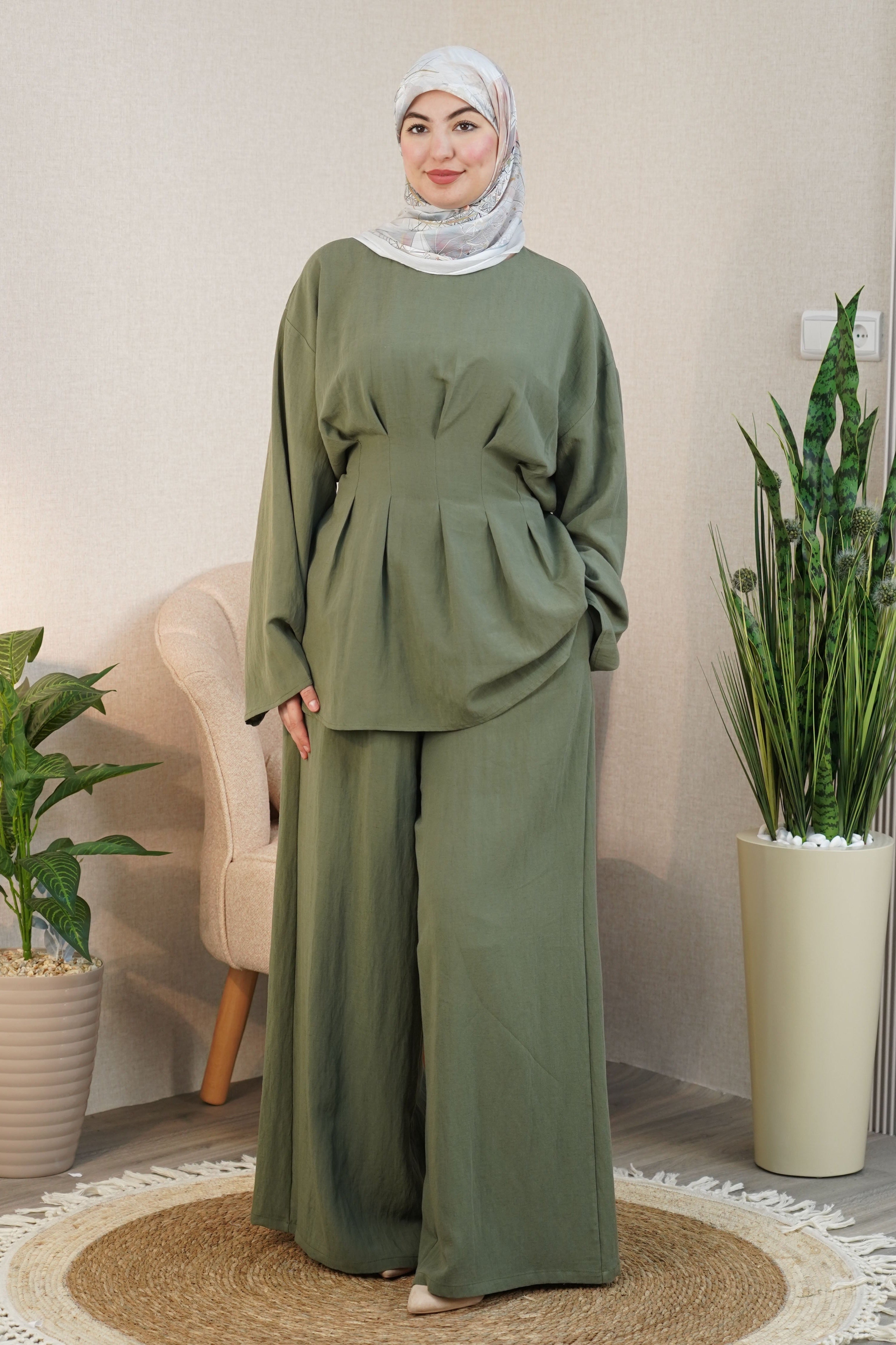 Ensemble Safae VIP FASHION — look modeste adapté au travail et aux sorties, style marocain élégant