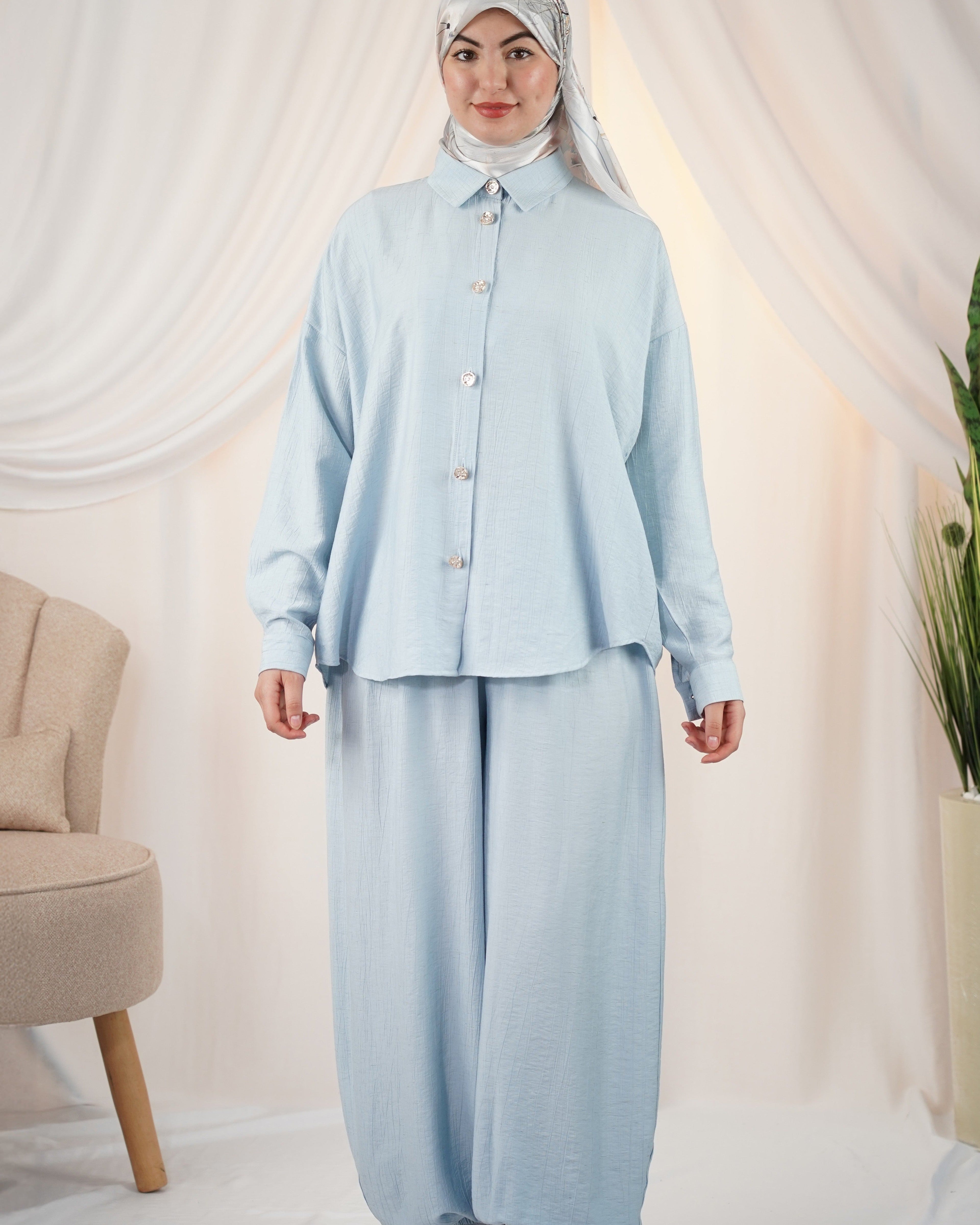 Ensemble Yasmine couleur Bleu Ciel, VIP Fashion